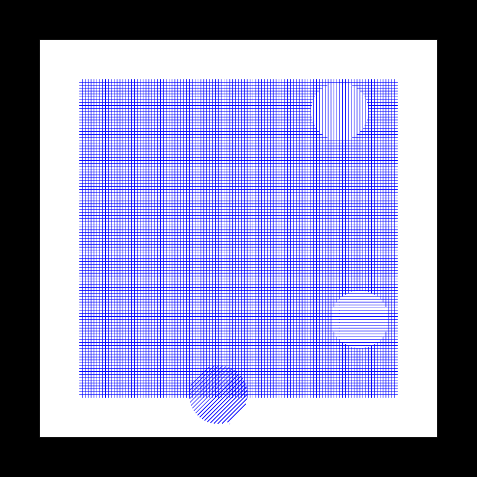 horizontales, verticales et un rond #3