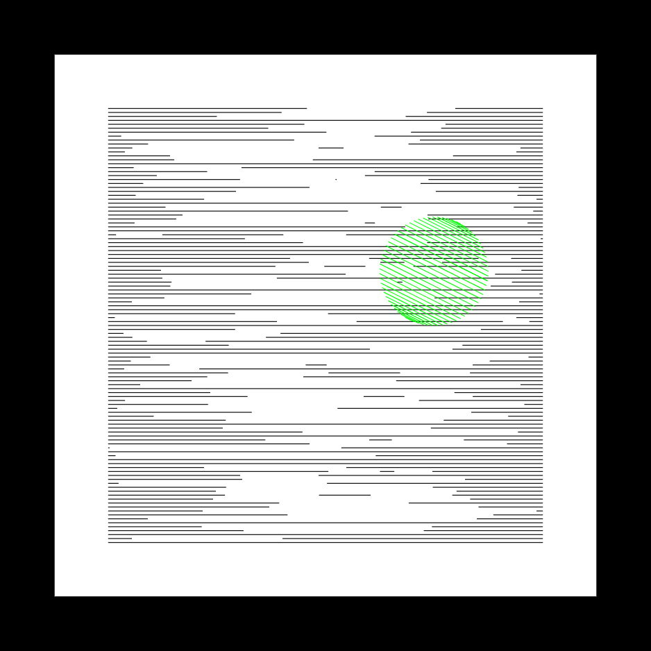 111 lignes horizontales et un rond #6